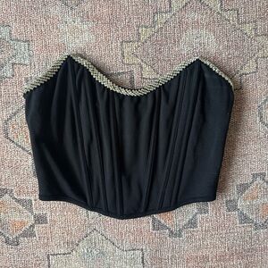 H:ours Elegant Black Corset